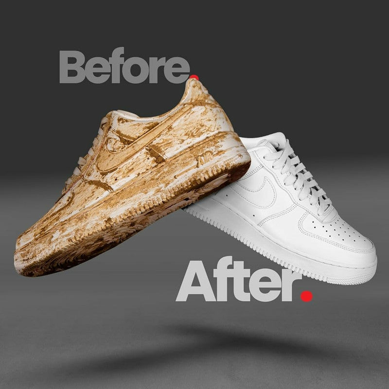 Shoe wipes in-use shot