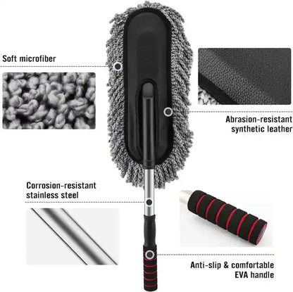 Extendable Microfiber Cleaning Brush