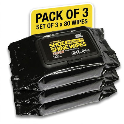 Shoe wipes 3-pack