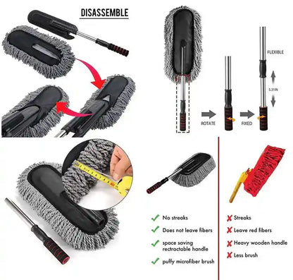 Extendable Microfiber Cleaning Brush